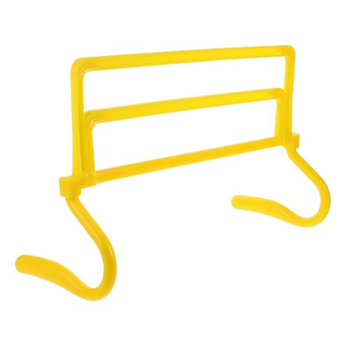 NOLITOY Agility Speed Training Hurdles Set with Adjustable Height, Foldable Yellow Soccer Football Jump Bars for Athlete Speed and Agility Drills
