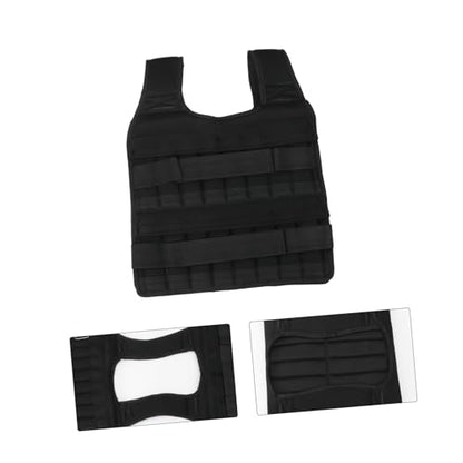 YARNOW Sports Weighted Vest for Exercise Adjustable Workout Equipment for Running Jogging and Lightweight Sleeveless Design Holds Up to Black