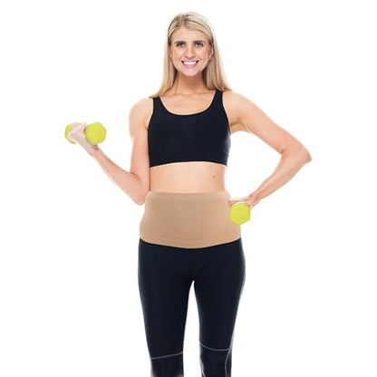 2pcs Adjustable Neoprene Waist Trimmer Belts for Men Women with Sweat-resistant Lumbar Support Compression Trainer for Powerlifting Running Basketball Fitness