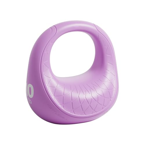 Soft Kettlebell, Kettlebells Anti-Slip Grip with Cushioned Impact-Resistant Base, Strength Training Kettlebells Sets for Home Workouts, Kettlebell for Women/Men/Beginners (6LB/10LB/15LB) - color: Purple, size: 10.0 Pounds