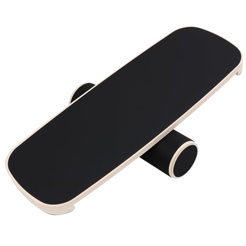 Wooden Balance Board for Adults, 350lbs Capacity Surf Balance Trainer with Anti-Slip Surface, Skateboard Snowboard Training Equipment for Core Strength & Balance Control