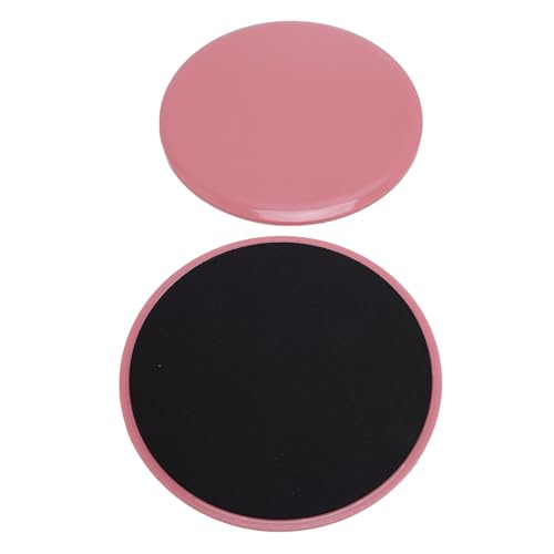 2 Core Sliders, Workout Discs for Home Gym Exercise, Foam Layer Stability Comfort Sliders with Compact Pads, Ideal for Full Body Fitness - color: Pink