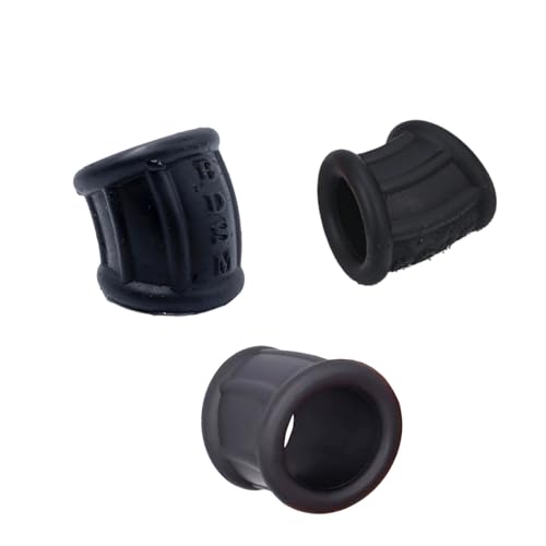Silicone Cock Ring Ball Testicle Stretcher for Men-UFZ140(3pcs-Black) - color: 3pcs-black