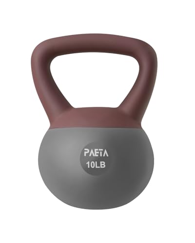 PAETA Soft Kettlebell for Home Fitness – Anti-Slip Grip & Wide Handle Design,Soft Kettlebell Set, Gentle Floor-Friendly Impact – 10lbs, 15lbs, 20lbs, for Home Functional Training - color: 10lbs Red