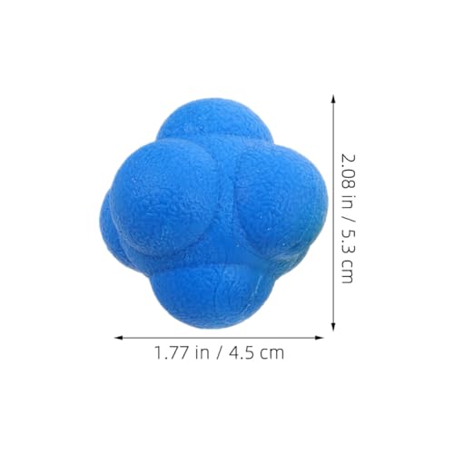 Veemoon 6pcs Hexagonal Reaction Balls Agility Reflex Training Balls 5.5cm Elastic Hand Eye Coordination for Adults Speed Goalkeeper Training