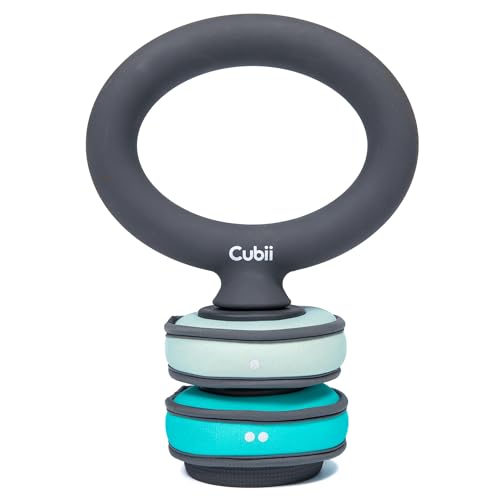Cubii Build Adjustable Kettlebell Set - Includes Two Cubii SoftRings Removable Interchangeable Soft Weights