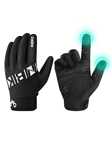 INBIKE Cycling Gloves for Men/Women Bike Gloves with Touchscreen-Padded Anti-Slip Mountain Biking MTB Bicycle Gloves for Cycling/Workout/Gym/Outdoor - color: Black, size: Small