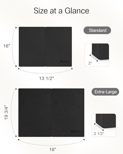 StrongTek 2-in-1 Non-Slip Balance Pad - High-Density Foam Cushion, Supportive Exercise Mat & Knee Pad for Core Training, Yoga, Pilates, Physical Therapy, Stability Training, Stretching, and Rehab