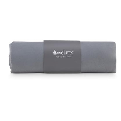 Microfiber Yoga Hand Towel – Super Soft, Quick-Dry, Non Slip Yoga Towel for Hot Pilates, Gym & Workouts (26.5" x 16", Grey) - color: Grey