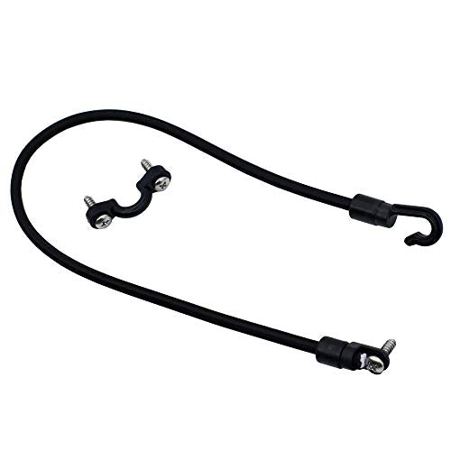 2 Pcs Rod Tamer Strap Holder Deck Mount Connector Gunwale Mount Rod Strap Rod Hold Down Strap - color: Black X 4 Pack