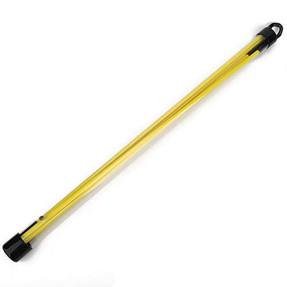 Keenso Alignment Stick, Epoxy Fiberglass Direction Stick 2 Section 48.23inch Foldable Rod, Putting Swing Posture Training Aid with PVC Tube for Practice