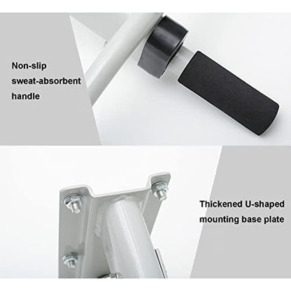 Heavy-Duty Wall-Mounted Horizontal Bar, Safe and Stable Pull-up Bar with Multifunctional Ring, Indoor and Outdoor Strength Training Equipment Load 500kg (Black) - color: Black