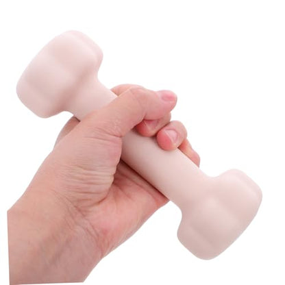 Pink Coated Dumbbell for Women Hand Weights Non-slip Vinyl Home Workout Equipment for Strength Training and Arm Shaping Lightweight Fitness Dumbbells for Beginners and Advanced