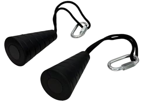 Tricep Rope Attachment & Neutral Grip Handle Set, Compatible with Cable Pull Machines, Suspension Trainers, Pull Up Bars, Resistance Bands, Home Gym Equipment
