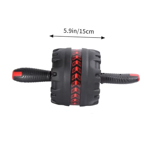 Abdominal Wheel for Fitness with Thickened Anti-Skid Roller and Black Pad Core Strength Trainer for Men and Women Home Gym Workout 7.08X7.08X5.90 Inches
