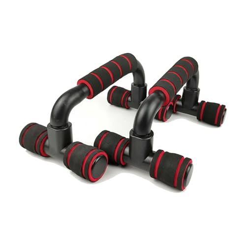 Push Up Stands for Home Workout, TPE Handles Increase Range of Motion, Compact Strength Training Equipment for Chest and Triceps (1 PC) - color: Red