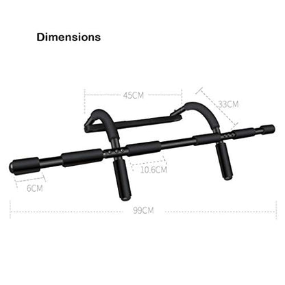 Doorway Chin Up Bar, Home Gym Portable Horizontal Bar No Screws, Strength Training, Load 150kg