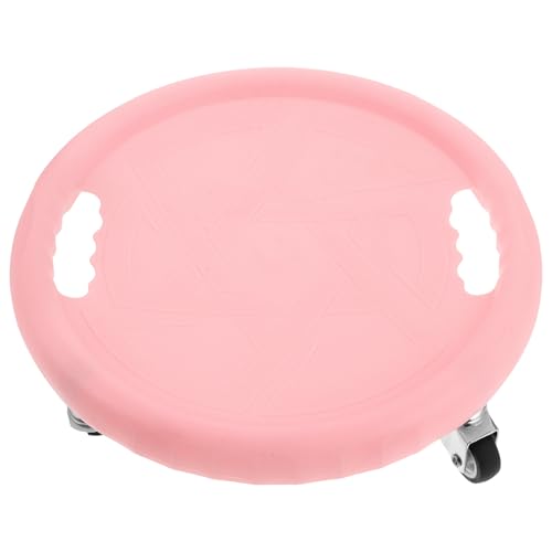 Holibanna Abdominal Fitness Sliders Core Trainer with Knee Pad, Non-slip Exercise Discs for Home Workout, Pink Abdominal Board for Core Strength and Balance Training