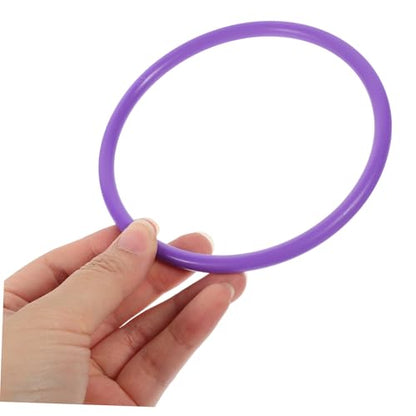 24Pcs Agility Ring Toss Game for Adults Durable Plastic Rings for Outdoor Building Coordination Play for Carnival Parties and Backyard Games