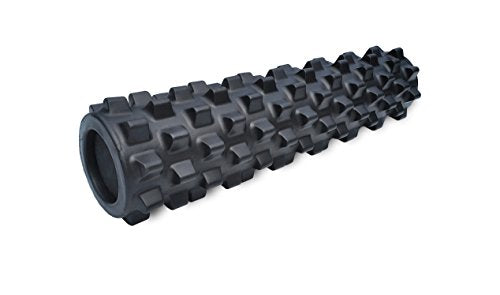 RumbleRoller Extra Firm Foam Roller Deep Tissue Massage Roller for Muscle Recovery (22 Inches Midsize)