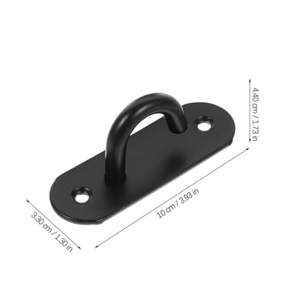4pcs Heavy Duty Resistance Bands Wall Anchor Hooks, Stainless Steel Yoga Strap Fixing Hangers for Home Gym Ceiling Mount, Workout Equipment Attachments for Strength Training