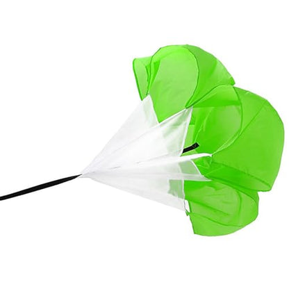 Qtopun 56 Inches Running Speed Training Parachute, Speed Chute Resistance Powerchute Umbrella with Adjustable Strap for Running, Football, Soccer Speed Training - color: Green