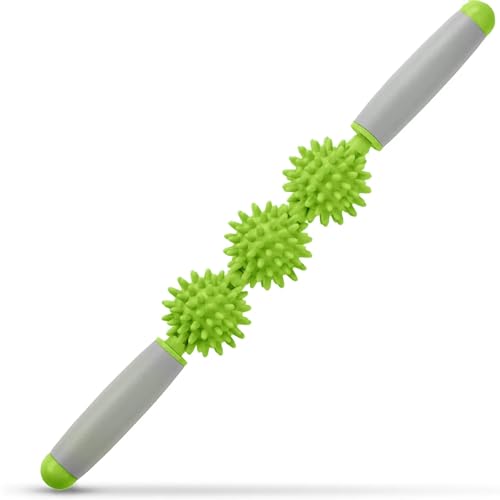 Cellulite Massager, Fascia Blaster for Cellulite, Muscle Roller Stick Lymphatic Drainage Massager for Relif Body Sorness, Trigger Points, Sports Legs, Back Recovery, Yellow Green - color: Yellow Green