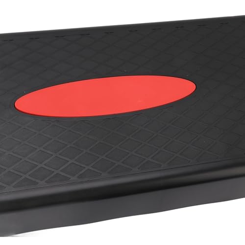 Adjustable Height Exercise Step Aerobic Platform 3-12 Inch Step Adjustable for HIIT Aerobics Rehabilitation with Space Saving Space Design Compact Non-Slip Base for Full Body Workout