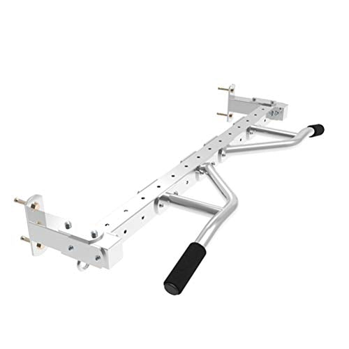 AGYH Wall-Mounted Chin Up Bar, Hanging Horizontal Bar with Adjustable Handle Position, Sandbag Resistance Band Exercise Equipment, Load 300KG - color: Silver
