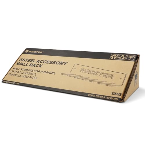 Meister XSteel Wall Rack for Resistance Bands, Barbells, Belts and Gym Accessories