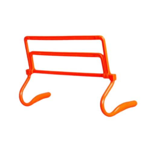 Colaxi Agility Hurdle,Agility Speed Training Equipment,Adjustable Height Jumping Bar Set for Foot Exercise Coaching Soccer - color: orange