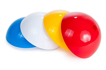 CW Dome Cones Fitness Soccer Football Marker Multi Purpose Cones Bright Sports Games Training Practice Field Pitch Marker Field Track Cones Bright Multicolour with Stand - size: Set of 40