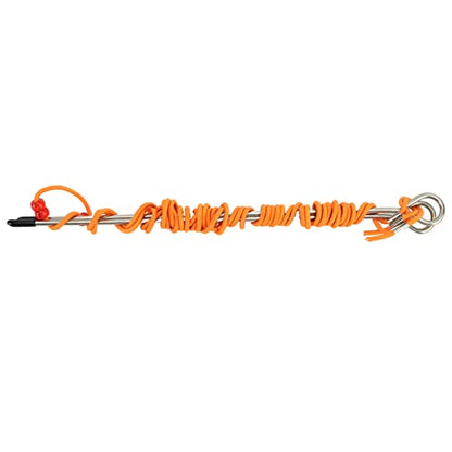 Golf Alignment Stick Swing Trainer Aid, Golf Training Aid Equipment, Telescopic Elastic String 2.5M - 5M, Metal Posture Corrector for Putting and Swing Practice with