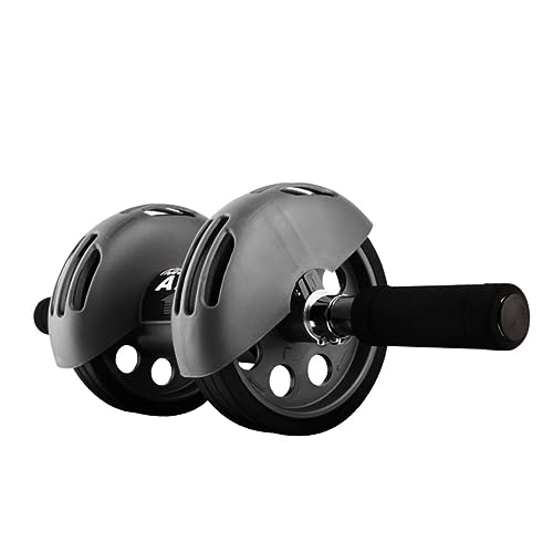 Automatic Rebound Dual Wheel Ab Roller with Kneeling Pad Exercise Wheel for Core Workout Smooth Wear Resistant Design Low Noise Abdominal Training Equipment for Home and Gym