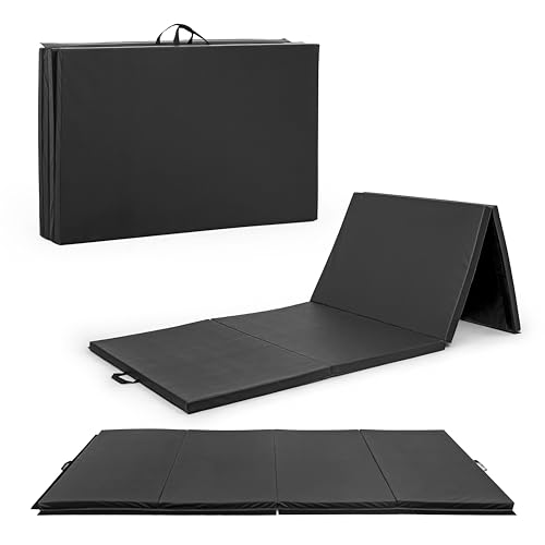 CAP Barbell All Purpose Folding Anti Tear Exercise Training Aerobic Fitness Gym & Gymnastics Balance Mat | Multiple colors - color: Black, style: 10' x 4' x 2.0" Thick
