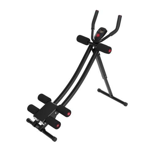 Ab Machine for Abs Workout, Foldable Abdominal Trainer Machine - color: Heavy Duty Pro