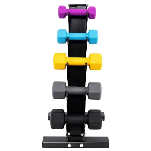 BalanceFrom Neoprene Coated Iron Dumbbell Hex Weights Set with Stand – Color-Coded or Black Options with Non-Slip Grip for Strength Training, Resistance Workouts, and Home Gym Fitness - style: 76LB Set
