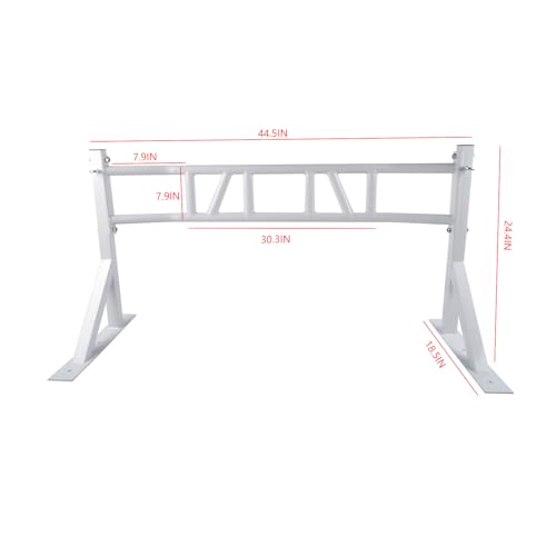 White Multi Grip Pull Up Bar Multifunctional Dip Station for Indoor Home Gym Workout Pull Up Bar 440 lbs Training Equipment Mixizap