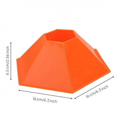 Soccer Training Cone PE Agility Training Cone Portable Athletic Gear - color: Orange