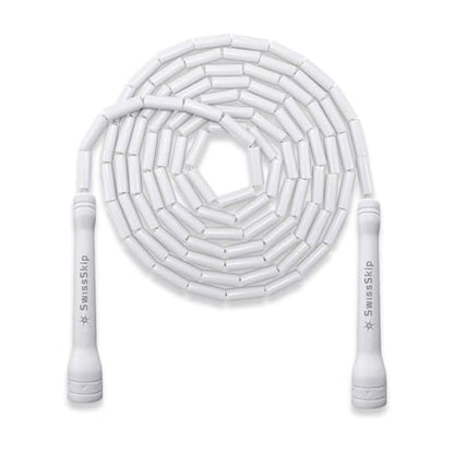 Swissskip Beaded Jump Rope Swissskip by Dayan Kolev; Unique Beaded Rope for Mastering Jump Rope Skills and Tricks - color: White