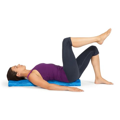 OPTP PRO-Roller Soft Density Foam Roller – Low Density Soft Foam Roller for Physical Therapy, Pilates, Yoga Foam Roll Exercises, and Muscle Recovery - Blue 36" x 6" x 3" Half-Round - color: Blue 36" X 6" X 3" Half-round