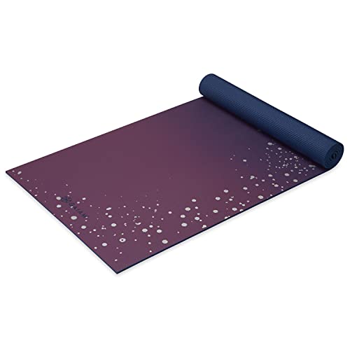 Gaiam Yoga Mat - Premium 6mm Print Extra Thick Non Slip Exercise & Fitness Mat for All Types of Yoga, Pilates & Floor Workouts (68"L x 24"W x 6mm Thick) - color: Sublime Sky
