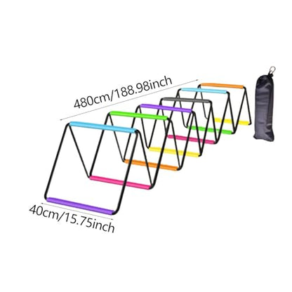 Agility Ladder Jumping Hurdles for Men Women Flexible Football Footwork Ladders Speed Ladder for Outdoor Sports