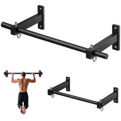 Wall Mount Pull Up Bar, Fits 16", 24" & 32" Studs, Supports 500 Lbs