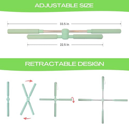 Posture Corrector - Yoga Cross Stick - Back Pain Relief for Men and Women - Stretcher and Straightener for Upper and Lower Back - Stretch Pole - Neck Hump Equipment - Sets bar