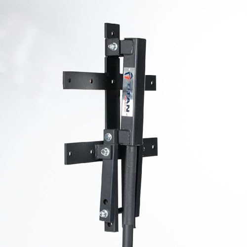 Titan Fitness Pop-Out Pull-Up Bar, Rated 250 LB, Space-Savings Wall-Mount Foldable 33mm Kipping Bar