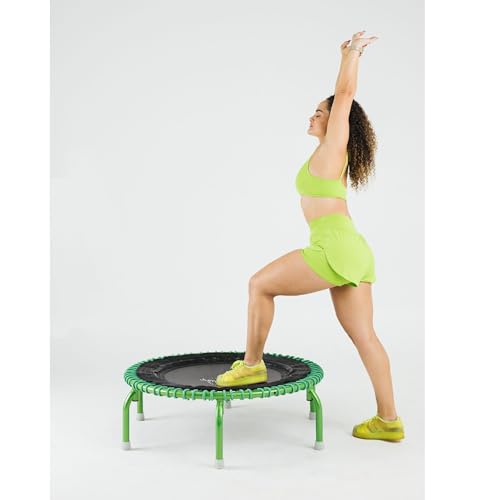 JumpSport 350 PRO 39 Inch Fitness Trampoline Indoor Rebounder Cardio Workout Equipment 300 lb Capacity - color: Thrive