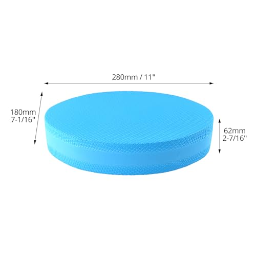 QWORK Stability Trainer Pad - Blue Foam Balance Exercise Cushion for Yoga, Pilates and Fitness - Improves Balance & Ankle Strength