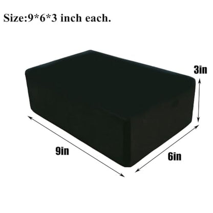 Yoga Blocks 2 Pack, Lightweight Premium EVA Foam Yoga Blocks, Non Slip Supportive Foam Blocks Yoga, Pilates, Stretching and Meditation, Women Men Yogi Yoga Beginners (2pc)
