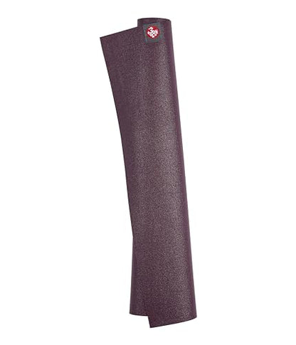 Manduka eKO SuperLite Yoga Mat - 1.5mm Natural Rubber | Foldable & Travel Friendly | Soft Textured Surface | Eco-friendly - color: Acai, size: 71" x 24"